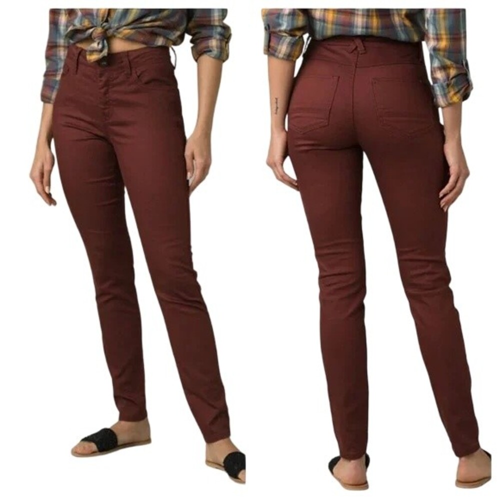 PRANA Vino Oday 9" High Rise Regular Inseam Skinny Jeans Organic Twee SIZE 0 25